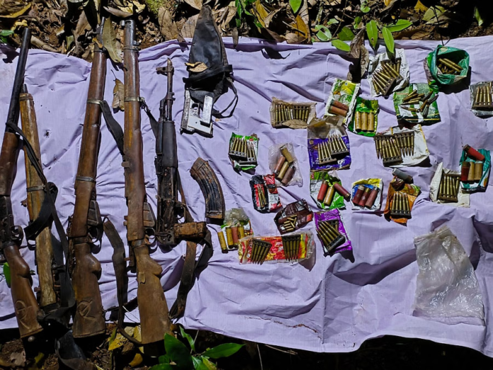 ಶರಣಾದ ನಕ್ಸಲರ ಶಸ್ತ್ರಾಸ್ತ್ರ ಚಿಕ್ಕಮಗಳೂರಿನ ಕಿತ್ತಲೆಗುಳಿ ಬಳಿಯ ಅರಣ್ಯದಲ್ಲಿ ವಶ