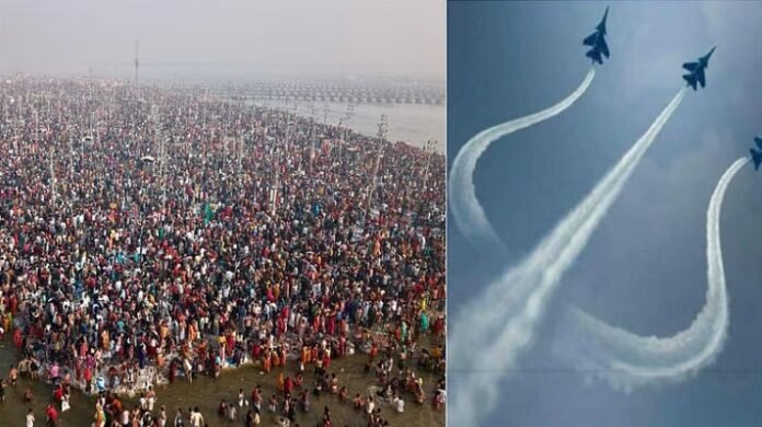 ಕುಂಭಮೇಳದ ಕೊನೆಯ ದಿನ : ನಿನ್ನೆ ಒಂದೇ ದಿನದಲ್ಲಿ 1.44 ಕೋಟಿ ಭಕ್ತರಿಂದ ಪವಿತ್ರ ಸ್ನಾನ | ಆಗಸದಲ್ಲಿ ತ್ರಿಶೂಲ ಬಿಡಿಸಿದ ಸುಖೋಯ್‌